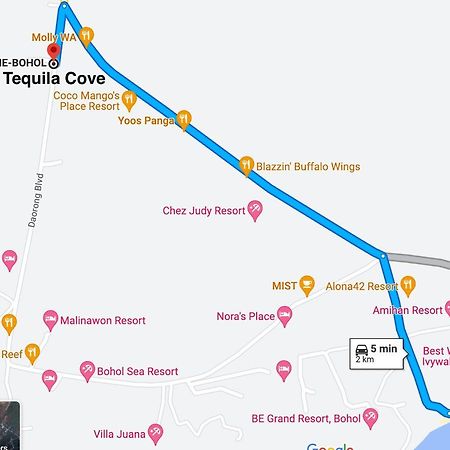 Tequila Cove Bed and Breakfast Panglao Exterior foto